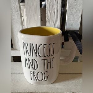 Rae Dunn White and Yellow Accent Mug Princess and the Frog